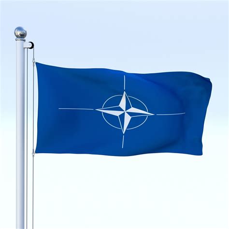 Flag of nato and flag of poland. Animated Nato Flag 3D asset | CGTrader