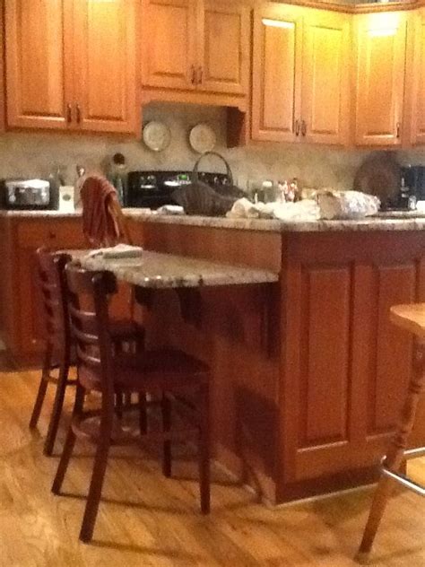 Like This Idea Kitchen Island With Lower Table Kitchen Low Tables