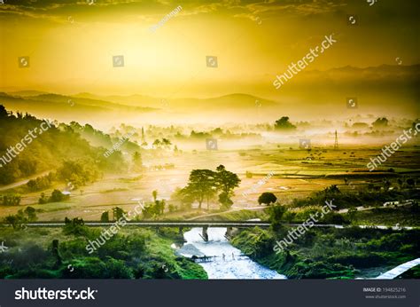 Sunset View Maesuay Dam Chiang Rai Stock Photo 194825216 Shutterstock