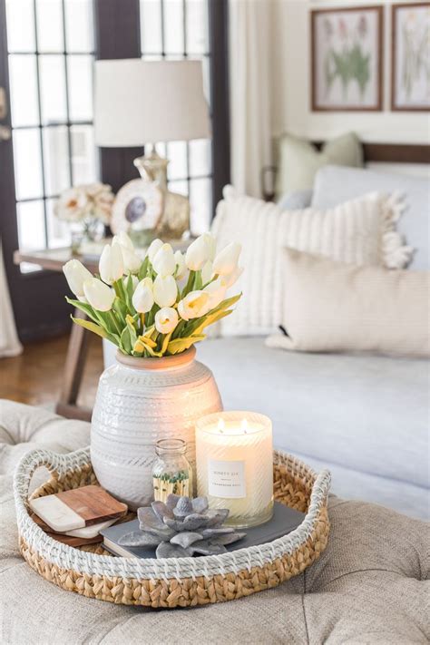 Simple Spring Home Tour | Table decor living room, Room decor, Home decor