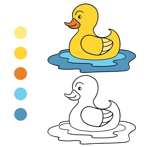 Coloriage a colorier filename coloring page free printable. Coloriage à imprimer : un petit canard