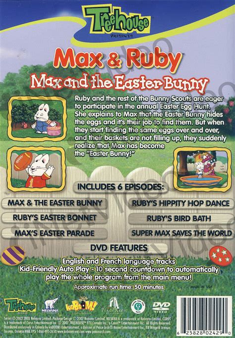 Max And Ruby Max And The Easter Bunny On Dvd Movie