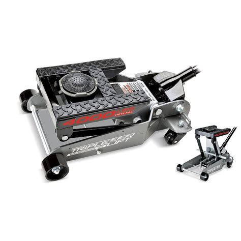 Handheld clamp, arm jack tool, floor cabinet jack lift arm tools, 330 lb / 150 kg capacity for flooring, window, cabinet, hvac, deck installation (a) 3.0 out of 5 stars 2 $16.00 $ 16. Powerbuilt 4000 lb. Triple Lift Floor Jack-620422 - The Home Depot