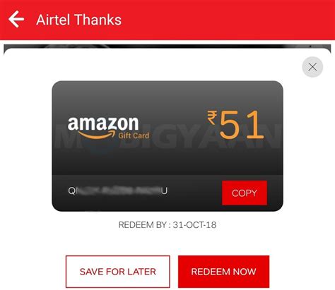 Launched in 2007, amazon pay uses the consumer base of amazon.com and focuses on giving users the option to pay. Airtel offering ₹51 Amazon Pay Gift Card to its customers, here's how to get yours