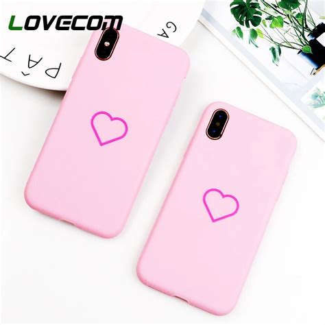 Buy Lovecom Cute Pink Love Heart Phone Case For Iphone