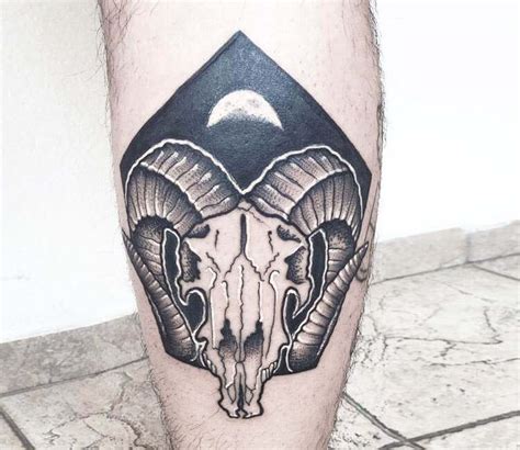 Aries Skull Tattoo By Nat Devilette Post 18193