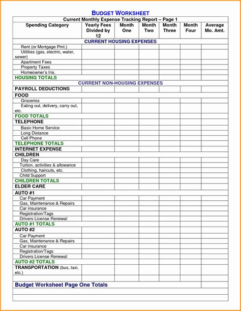 Free Home Accounts Spreadsheet Within Photography Business Expenses