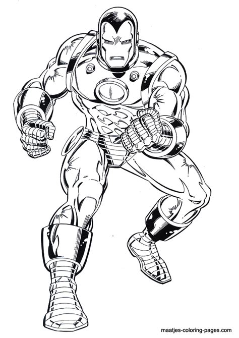 Iron Man Coloring Pages Free Fcp
