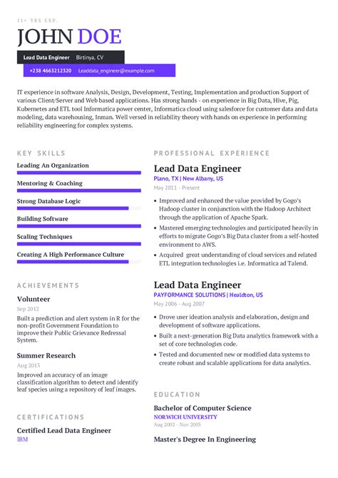 Sample of how to prepare a standard cv. Artificial Intelligence Resume Examples 2020 | CraftmyCV