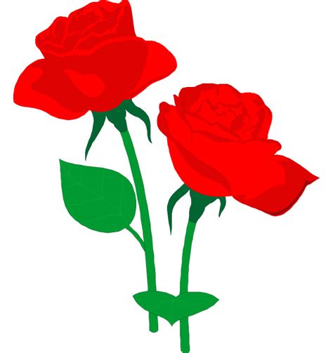 Red Rose Clip Art Free Clipart Best