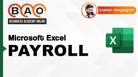 How To Make Payroll System In Excel Microsoft Excel Beginners