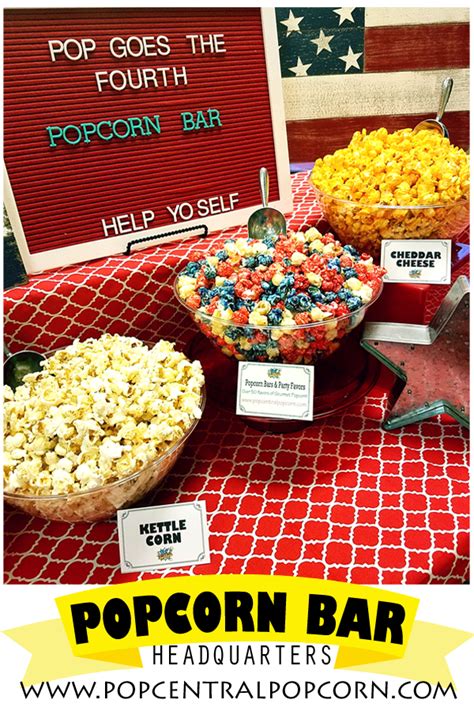 Popcorn Bars For Every Occasion Diy Packages All In One Packages