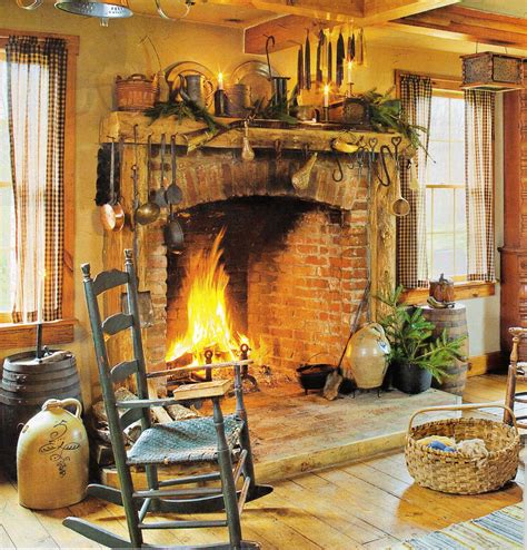 Primold Fireplace And Crockslove This Whole Room Primitive