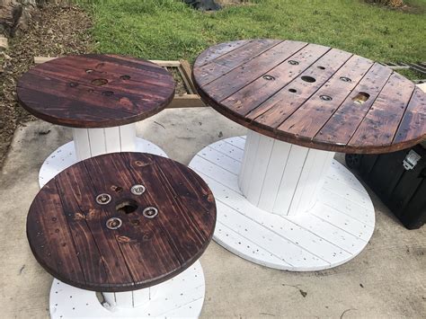 Diy Wooden Spool Tables Tavoli Bobina Di Legno Bobine Di Legno