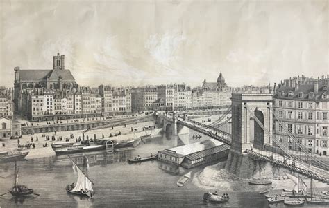 Lina Irnsinger Vue Du Pont Louis Philippe à Paris 1840 1845 Catawiki