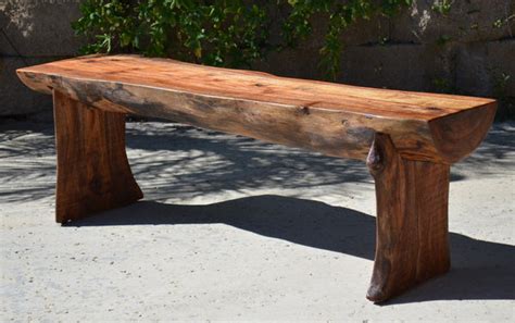 Reclaimed Log Bench Woodwaves