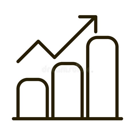 Statistiche Grafico Crescita Freccia Di Stile Linea Business Mercato