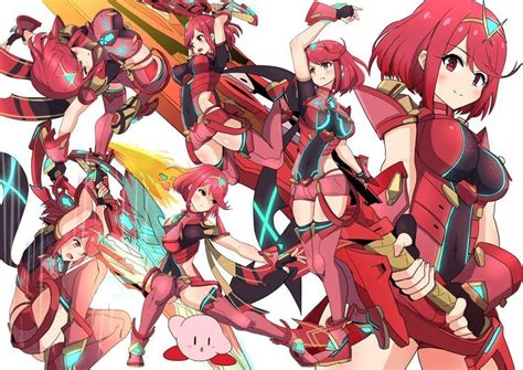 Pyra Showing Off Her Moves With Kirby Super Smash Brothers Ultimate