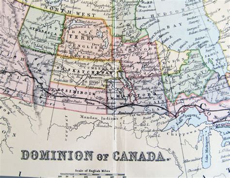 Dominion Of Canada Historic C1890 Beautiful And Detailed Etsy