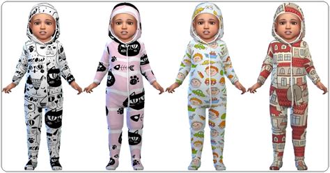 Sims 4 Ccs The Best Toddlers Jumpsuits Part 2 By Annett85