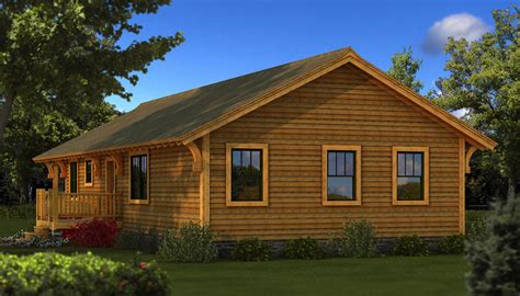 Log cabin nantes 43' x 30'. Bungalow - Plans & Information | Log Cabin Kits