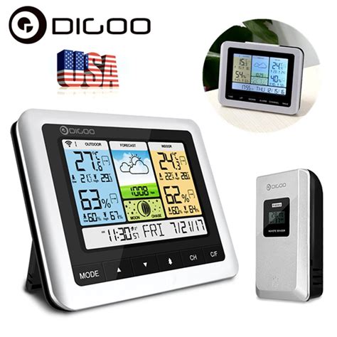 Digoo Colorful Wireless Weather Forecast Station With Sensor Indoor