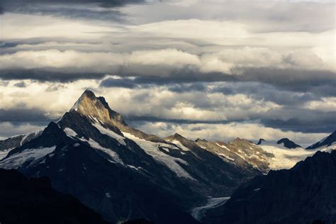 View Of The Mountain Schreckhorn In Switzerland Monika Salzmann