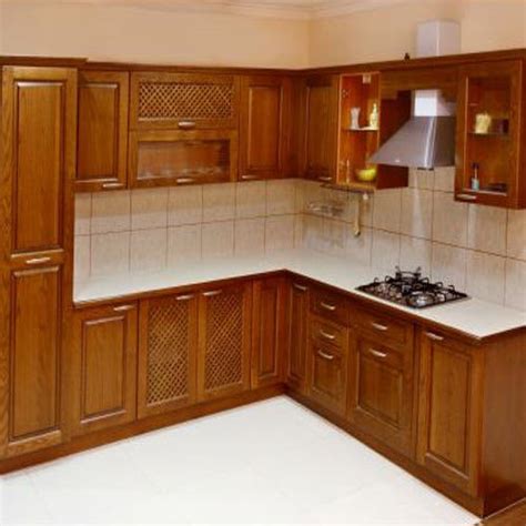 The price is generally set for a linear foot. Wooden Modular Kitchen at Rs 1000 /square feet(s) | Wooden ...