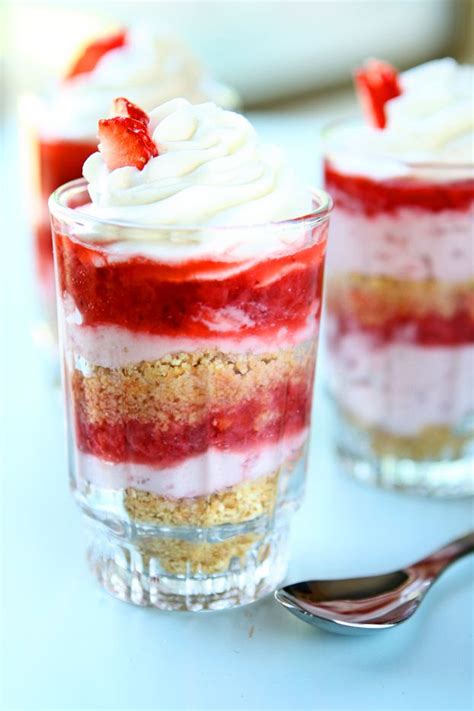 Strawberry Cream Parfait Heavenly Home Cooking