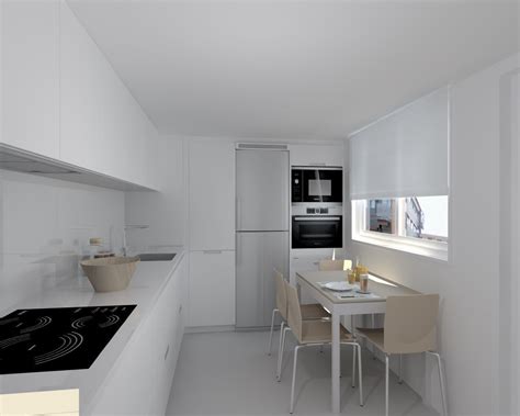 Resultado final de la reforma de cocina americana en madrid. Reformas de cocina en madrid #decoraciondecocinasblancas ...