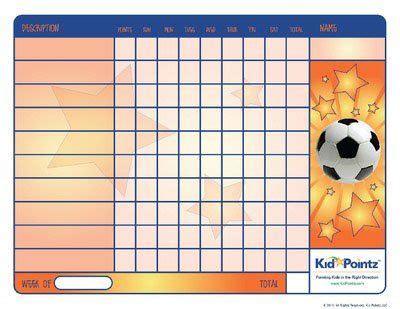 Kids Behavior Chart: Soccer Theme in 2020 | Child behavior chart, Kids behavior, Behaviour chart