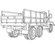 Grand camion benne à Colorier  Coloriage  Coloriage VEHICULES