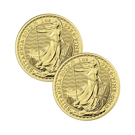 Buy Bundle Of 2 X 2022 Gold Britannias Uk Lowest Price Physical Gold