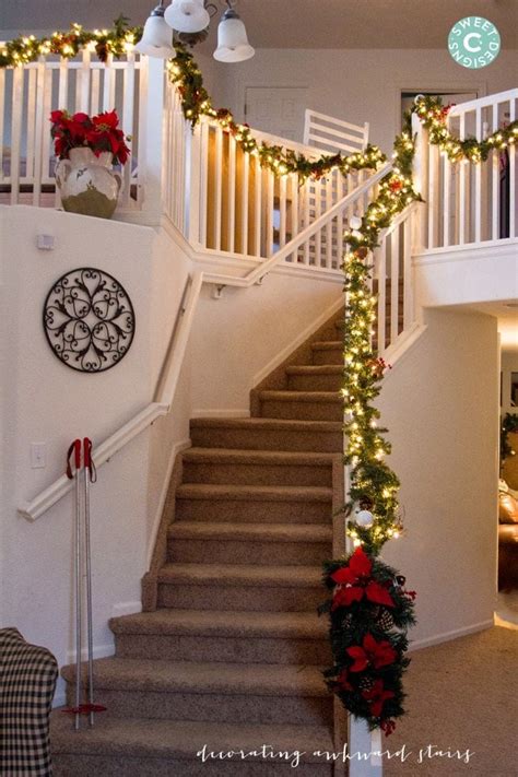 Christmas Home Tour Staircase And Living Room Sweet Cs Designs
