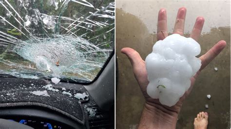 Qld Bom Warning As Storms Bring Giant Hail To Suburbs North Of Mackay