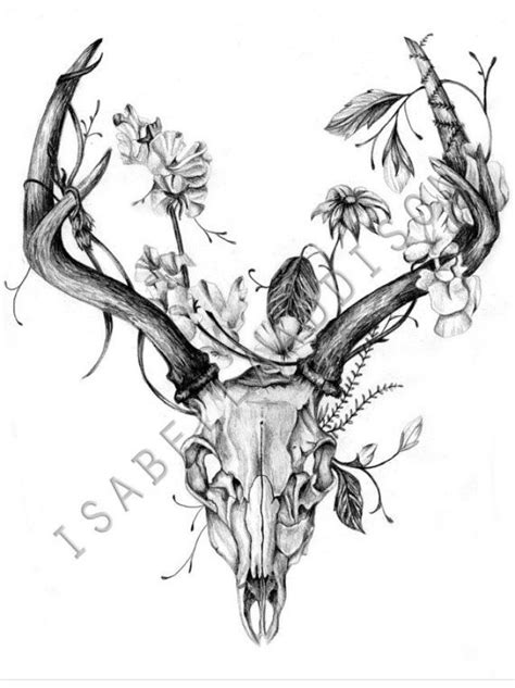 Best Sleeve Tattoos Ideas Antler Tattoos Deer Skull Tattoos Friend