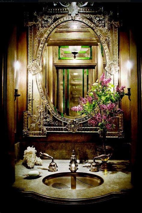 Found in tsr category 'mirrors'. Charming Victorian Powder Room | Rumah indah, Interior ...