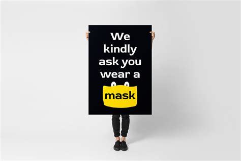 We Kindly Ask You Wear A Mask Poster Wear A Mask Sign Print Etsy Uk