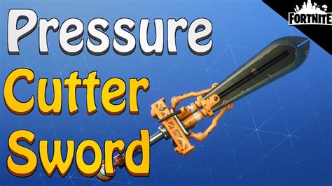 The mandalorian may be unlocked at level one of the fortnite chapter 2 season 5 battle pass, but you don't get access to everything from the start. FORTNITE - Pressure Cutter Sword Gameplay (My Most Used ...