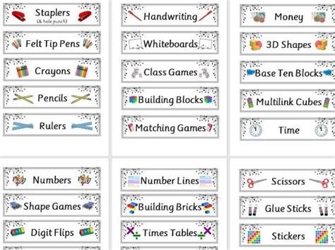 Classroom Labels Teaching Resources