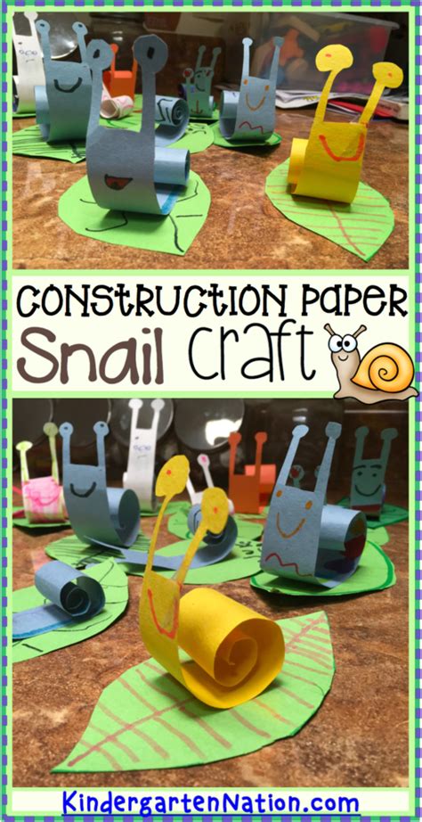 Snail Craft And Writing Activity