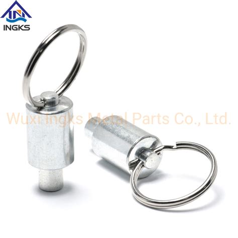 Steel Non Lock Out Type Stubby Hand Retractable Spring Loaded Pull Ring Indexing Plunger