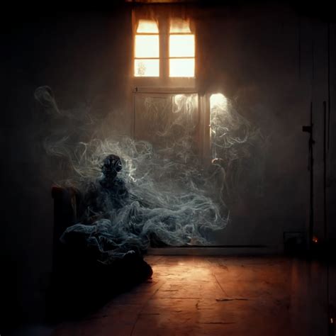 Creepy Entity In A Dark Room With Smoke Staring At Midjourney Openart