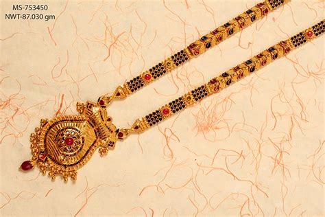 Here are some of the best designs of 1 gram gold mangalsutra jewellery with images. PNG