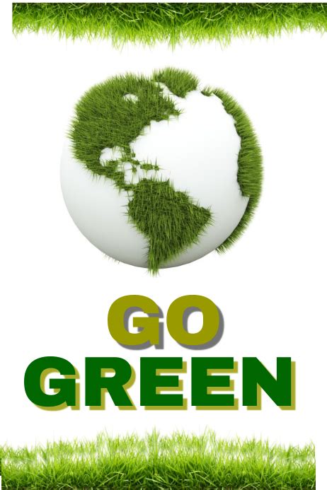 Go Green Template Postermywall