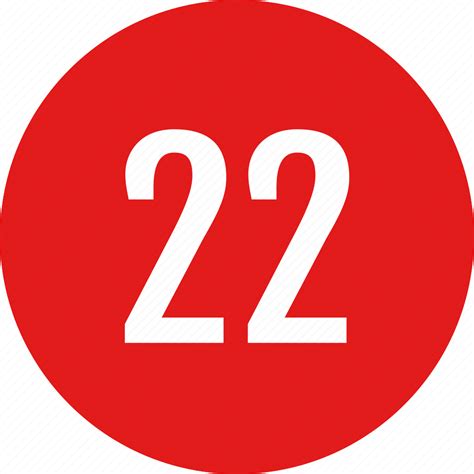 Number 22 Icon Download On Iconfinder On Iconfinder