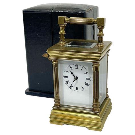 Vintage Brass Case Tiffany Desk Clock For Sale At 1stdibs Tiffany