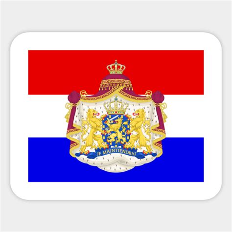dutch coat of arms flag netherlands sticker teepublic