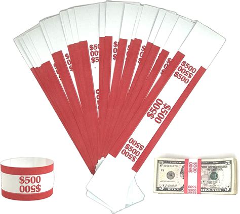 Money Bands Currency Sleeves Straps Made In Usa Pack Of 330 500