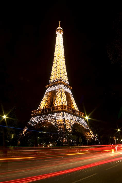 eiffel tower with the lights on silviu opris flickr